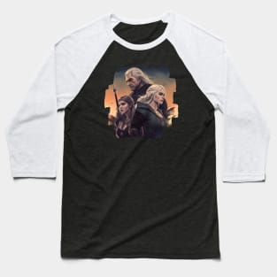 Witcher and his ladies Baseball T-Shirt